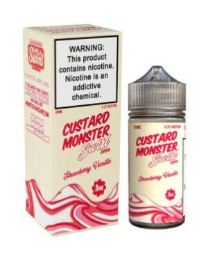 Custard Monster Swirl Strawberry Vanilla – 100ML