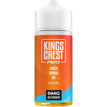 Kings Crest Fruits Peach Mango Ice 120ml E-liquid Kings Crest Fruits Peach Mango Ice 120ml al por mayor