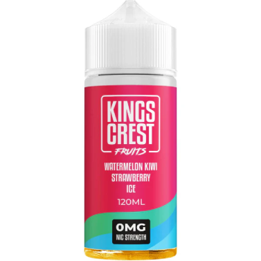 Kings_Crest_Fruits_Watermelon_Kiwi_Strawberry_Ice_120ml Kings Crest Fruit Watermelon Kiwi Strawberry Ice-120ml