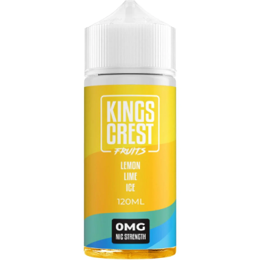 kings crest LemonLime120 Kings Crest Fruit Lemon Lime ice-120ml