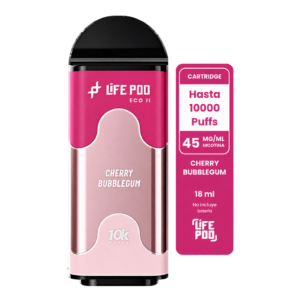 Life Pod Eco II Cartucho Cherry Bubblegum 10000 Puffs (5 Unidades)