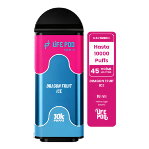 Life Pod Eco II Cartucho Dragon Fruit Ice 10000 Puffs (5 Unidades)