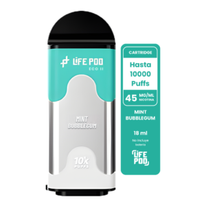Life Pod Eco II Cartucho Mint Bubblegum 10000 Puffs (5 Unidades)