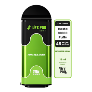 Life Pod Eco II Cartucho Monster Drink 10000 Puffs (5 Unidades)