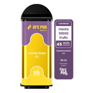 Life Pod Eco II Cartucho Passion Mango Ice 10000 Puffs (5 Unidades)