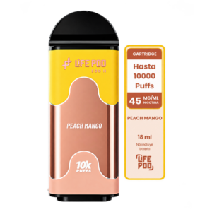 Life Pod Eco II Cartucho Peach Mango 10000 Puffs (5 Unidades)