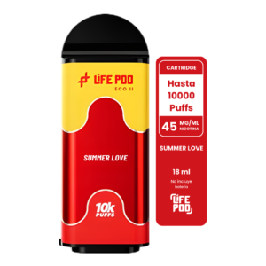 Life Pod Eco II Cartucho Summer Love 10000 Puffs (5 Unidades)