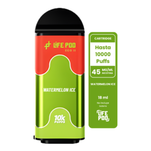 Life Pod Eco II Cartucho Watermelon Ice 10000 Puffs (5 Unidades)