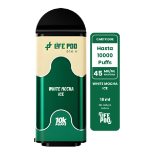 Life Pod Eco II Cartucho White Mocha Ice 10000 Puffs (5 Unidades)